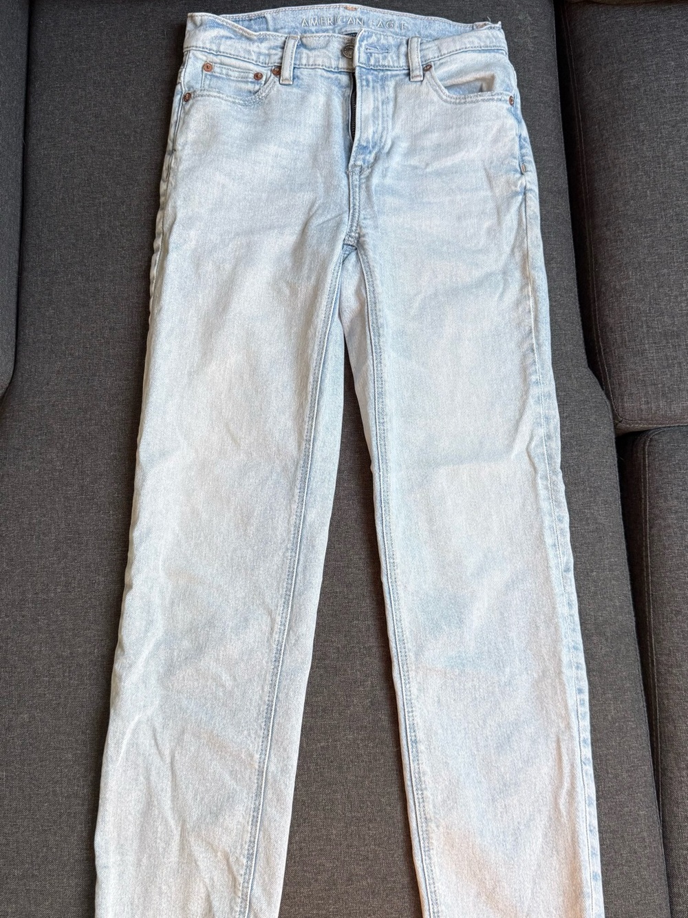 American Eagle Outfitters Light Blue Straight Leg Jeans
